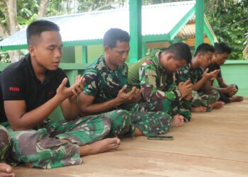 Doa dan Syukur Mengiringi TMMD 128, Warga Gelar Persejuk di TPA Babunajah