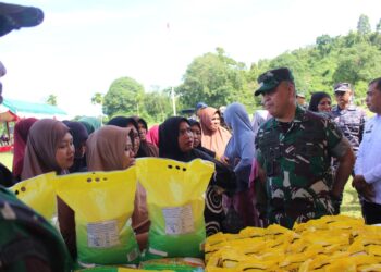 Antusiasme Warga Warnai Bazar Ketahanan Pangan pada Penutupan TMMD Abdya