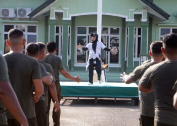 Kodim 0104/Aceh Timur Giat Senam Bersama, Perkuat Soliditas dan Kebugaran Personel