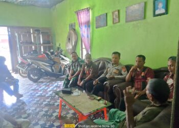 Babinsa Babahrot dan Muspika Pererat Silaturahmi dengan Tokoh Masyarakat