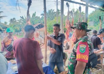Tradisi Meugang, Serka Firdaus Cek Stabilitas Harga Daging Jelang Iduladha 1447 H
