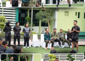 Pangdam II/Swj Berikan Pengarahan Kepada Seluruh Prajurit dan PNS Makodam II/Swj