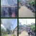 Sertu HP. Hutagalung Sigap Tanggap Amankan dan Sterilkan Area Lokasi Kebakaran di Desa Binaan
