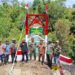 Kodim 0206/Dairi Rampungkan Rehabilitasi Jembatan Gantung di Pakpak Bharat