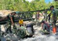 Bakti Untuk Negeri,Kodam I/BB Membangun Jembatan Modular Bantuan Presiden di Nias Utara ,Hasilnya Capai 92 Persen