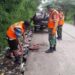 Satgas Sampah Koramil 01/Teluknaga,Aksi Bersihkan Sampah Bersama Komduk