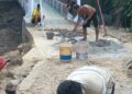 Kodim 0209/LB Tuntaskan Pembangunan Jembatan Gantung Penghubung Dusun Aek Bandingin dan Desa Tanjung Medan