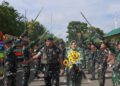 Prajurit Setia Gelar Tradisi Pelepasan dan Penyambutan Danyonif 100