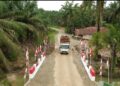 Kodim 0203/Langkat Rampungkan Pembangunan Jembatan Aramco Penghubung Desa Bukit Melintang–Desa Setungkit