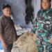 Babinsa Koramil 0201-16/TM Monitoring Rumah Warga yang Tertimpa Musibah Kebakaran di Desa Medan Senembah