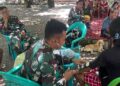 Peduli Kesehatan Masyarakat Perbatasan, Satgas Pamtas Yonarhanud 2 Kostrad Gelar Pengobatan Gratis