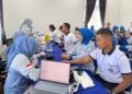 Prajurit Puslatpumar 9 Dabo Singkep Dan Jalasenastri Ikuti Pemeriksaan Kesehatan Gratis Program Asta Cita Presiden RI