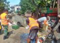 Kel Rawabadak Utara Bersih Dibuat Satgas Grebek Sampah Kodim 0502/JU