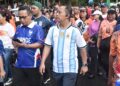 Hari Jadi Ke-451 Kota Ambon, Dansathantai Kodaeral IX Ikuti Amboina Colour Fun Walk