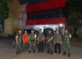 Patroli Malam Bersama Komduk, Koramil 06/Cbd dan Koramil 03/Srp Jaga Kondusivitas Wilayah