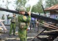 MARINIR TNI AL BANGKITKAN HARAPAN PASCA KEBAKARAN PESANTREN ISLAM DI PAPUA TENGAH