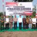 Akselerasi Pembangunan, Dandim 0808/Blitar Bersama Forkopimda Letakkan Batu Pertama Jembatan Garuda Sungai Ratu