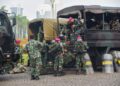 KORPS MARINIR IKUTI APEL KESIAPAN PENGAMANAN PENYAMPAIAN ASPIRASI DI MONAS