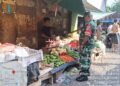 Peduli Stabilitas Pangan,Babinsa Kodim 0503/JB Blusukan ke Pasar Tradisional ,Harga Sembako Masih Relatif Stabil