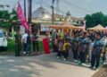 SEMARAK TAHUN BARU ISLAM, DANRAMIL 0201-05/MB LEPAS JALAN SANTAI BERSAMA WARGA TITI RANTAI