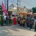 SEMARAK TAHUN BARU ISLAM, DANRAMIL 0201-05/MB LEPAS JALAN SANTAI BERSAMA WARGA TITI RANTAI