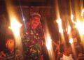 Babinsa Koramil 0201-16/TM Monitoring Pawai Obor Sambut Tahun Baru Islam 1 Muharam 1448 H di Desa Naga Timbul