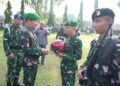 Upacara di Makorem 042/Gapu Diwarnai Aksi Peduli Keselamatan Berkendara