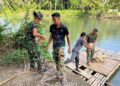 Bakti TNI untuk Rakyat, Jembatan Gantung Sungai Idanoho di Nias Selatan Capai Progres 41,5 Persen