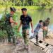 Bakti TNI untuk Rakyat, Jembatan Gantung Sungai Idanoho di Nias Selatan Capai Progres 41,5 Persen