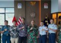 Komandan Kodaeral IX Terima Courtesy Call Tim Audit Itjen Kemhan