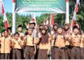 Kodim 0203/Langkat Rampungkan Pembangunan Jembatan Gantung Penghubung di Kelurahan Bela Rakyat