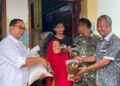 Babinsa Koramil 08/Sungai Geringging Dampingi Penyaluran Bantuan Pangan Nasional di Nagari Malai III Koto