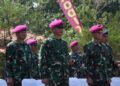 Komandan Kolatmar Turut Hadiri Pembaretan 962 Prajurit Remaja Korps Marinir
