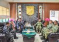Pangdam XIII/Merdeka Terima Audiensi Danguspurla Koarmada II dan Danguskamla Koarmada II