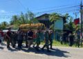 Dandim 1204/Sgu Menghadiri Acara Pemakaman Purnawirawan TNI