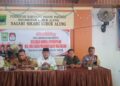 Babinsa Koramil 05/Lubuk Alung Hadiri Kegiatan Sosialisasi Calon Wali Nagari Sikabu Lubuk Alung dan Penyampaian Visi dan Misi