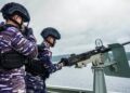 Drill Tempur di KRI Dorang-874, Uji Kesiapsiagaan Prajurit Satrol Kodaeral IX Awaki Alutsista