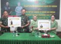 Dandim bersama Ketua Persit KCK Cabang XI Kodim 0201/Medan Kunjungan Silaturahmi ke Koramil Medan Amplas