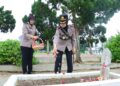 Kapolres Tebing Tinggi Pimpin Ziarah di TMP, Sambut HUT Bhayangkara ke 80