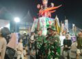 Babinsa Koramil 01/Pariaman Laksanakan Pengamanan Tradisi Tabuik pada Acara Ma Arak Saroban di Simpang Tugu Tabuik