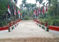 Kodim 0203/Langkat Tuntaskan Rehabilitasi Jembatan Beton di Desa Batu Jong-Jong