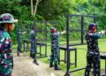 Pertajam Naluri Tempur, Prajurit Satrol Kodaeral IX Jalani Latihan Menembak Pistol