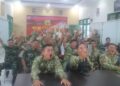 Gemuruh Sorak di Makodim 0206/Dairi! Nobar Belanda Vs Tunisia Jadi Momen TNI dan Warga Pererat Kebersamaan