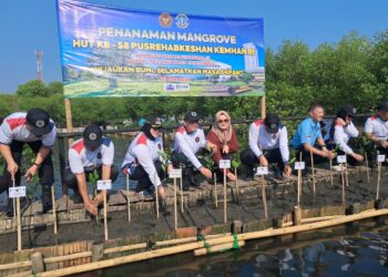 Sambut HUT ke-58 Pusrehabkeshan Kemhan, Bakti Sosial Wujud Kepedulian kepada Masyarakat Pesisir