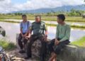 Perkuat Ketahanan Pangan Nasional, Babinsa di Susoh Pertebal Chemistry dengan Petani