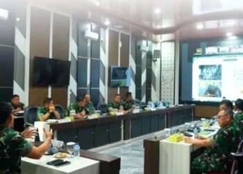 Pangdam II/Swj Ikuti Vicon Bersama Kasad ,Terkait Rapat Koordinasi Penanganan Sampah dan Mitigasi Kemarau Panjang Tahun 2026