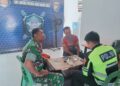 Babinsa di Babahrot Perkuat Sinergitas TNI Polri