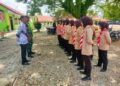 Babinsa Koramil 07/Julok Berikan Wawasan Kebangsaan dan Pelatihan PBB Dasar kepada Siswa SMAN 1 Julok