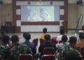 Pererat Kebersamaan TNI Dan Masyarakat, Kodim 0735/Surakarta Gelar Nobar Piala Dunia Swedia VS Tunisia