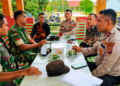 Sinergitas TNI-Polri, Babinsa dan Bhabinkamtibmas Bahas Stabilitas Kamtibmas